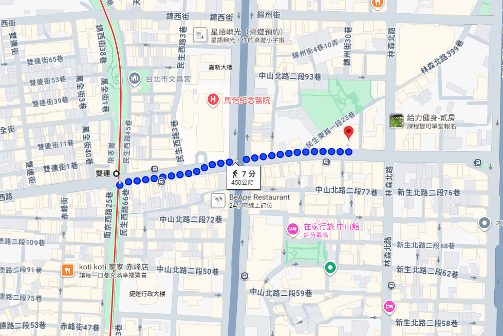 香水商務酒店 路線圖