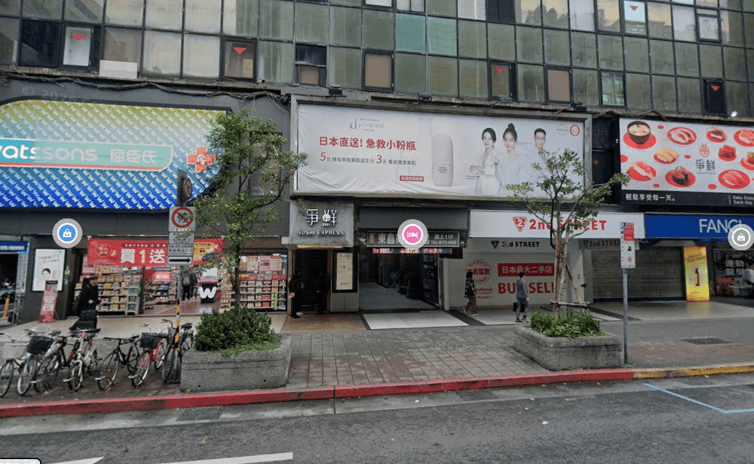 環球紫藤酒店 捷運抵達圖